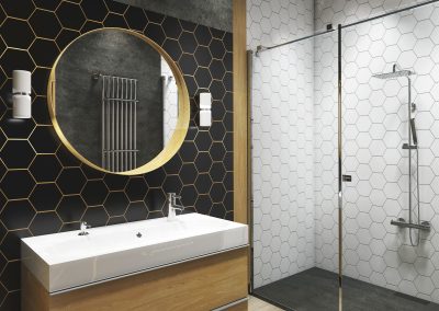 Beautiful bathroom in new luxury home