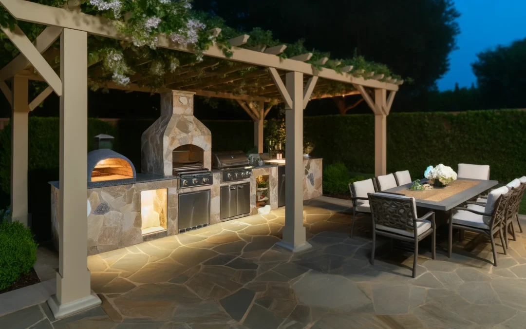 natural stone for outdoor kitchen