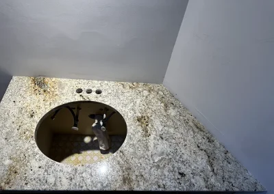 angled bathroom vanity stone countertop cutout oak park heights mn