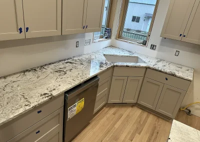 angled corner sink grey stone counters pine springs mn