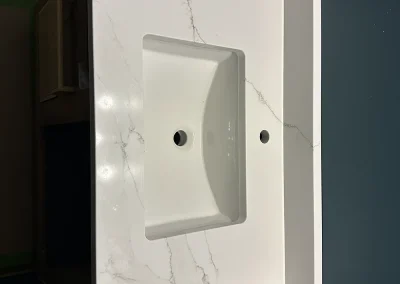 bathroom vanity white stone countertop side view viking wi
