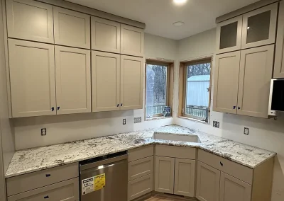 corner sink windows grey stone countertops pine springs mn