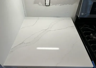 custom white stone countertop installation trimbelle wi