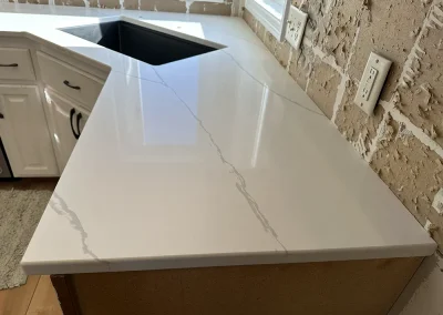 glossy white stone countertop finish st marys point minnesota