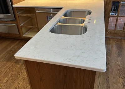 l shaped kitchen white stone countertops little canada mn