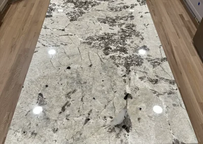 long kitchen island grey stone countertop pine springs mn