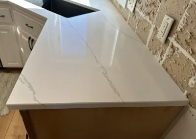 white stone countertop edge profile st marys point mn