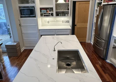 white stone kitchen island with sink trimbelle wisconsin